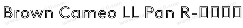 Brown Cameo LL Pan R字体转换